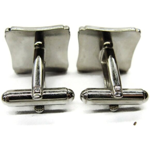 Cufflinks Square Black Onyx Unique Design Tux Shirt Dress Suit Vintage - Picture 8 of 9